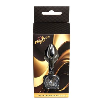 4-MyLove Toys - Jewellery Silver PLUG- Clear-4