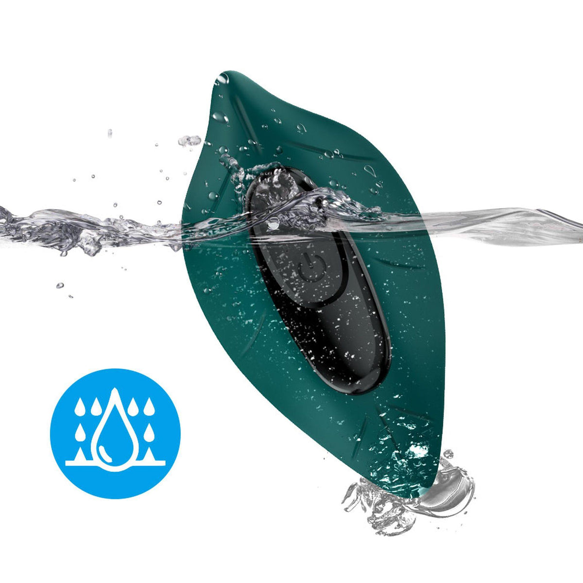 1-Wibrator silikonowy Leavess zielony 9 funkcji-1