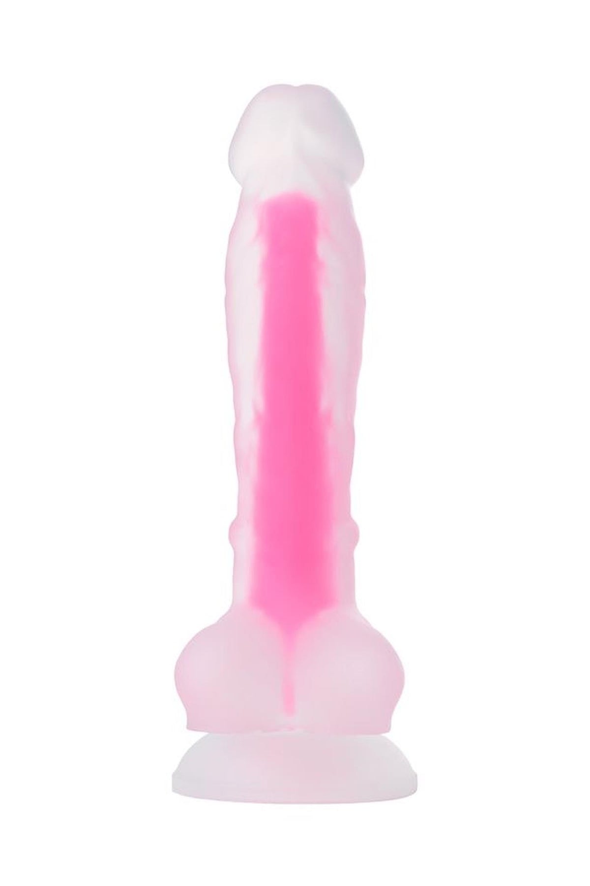 6-Dildo żelowe świecące Peter Glow Beyond różowe 16,5 cm-6