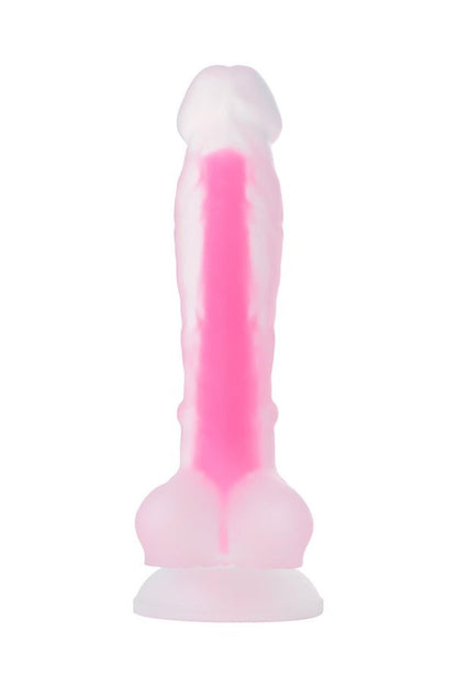 6-Dildo żelowe świecące Peter Glow Beyond różowe 16,5 cm-6