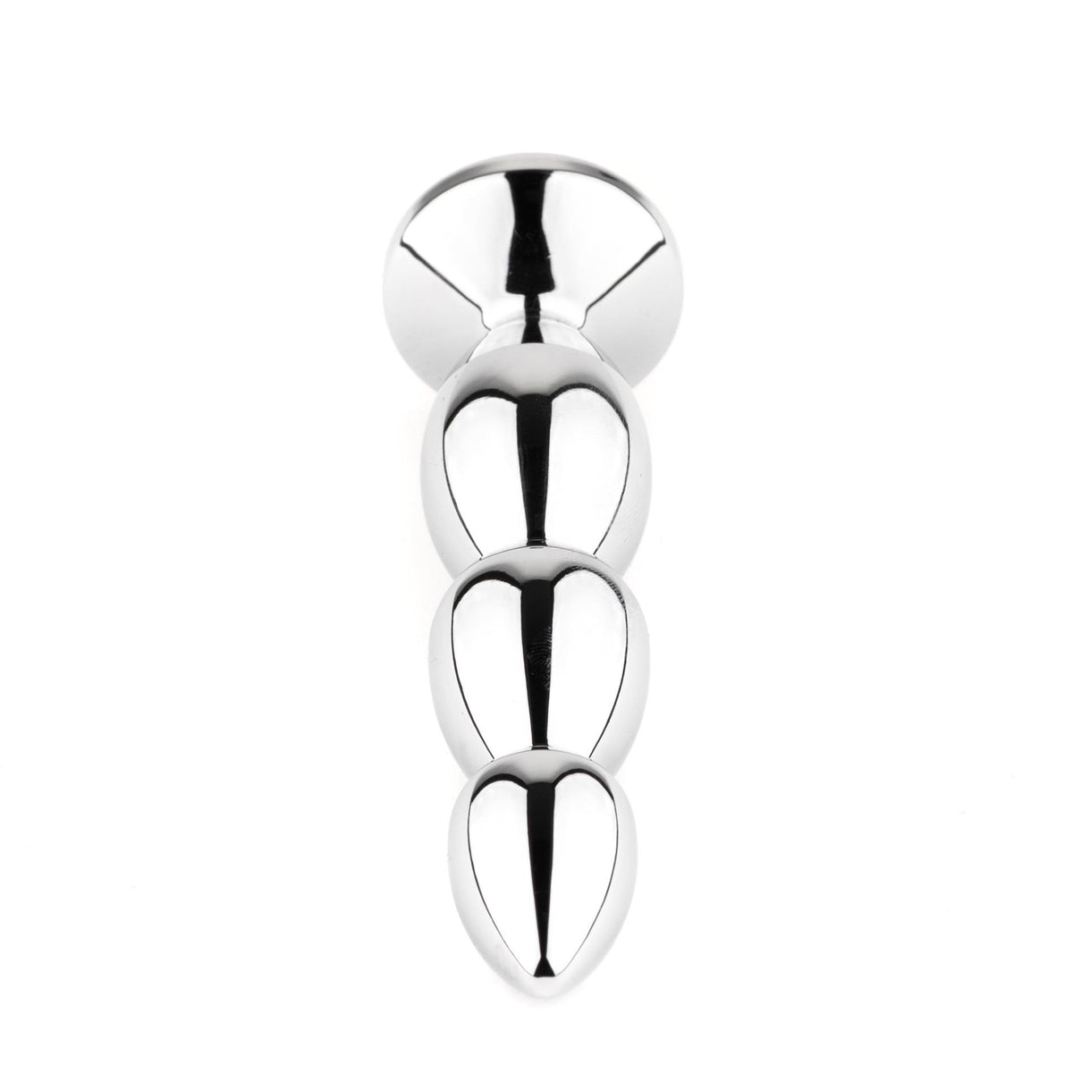 3-Długi metalowy korek analny z różowym kryształem HeavyFun 13,5 cm-3