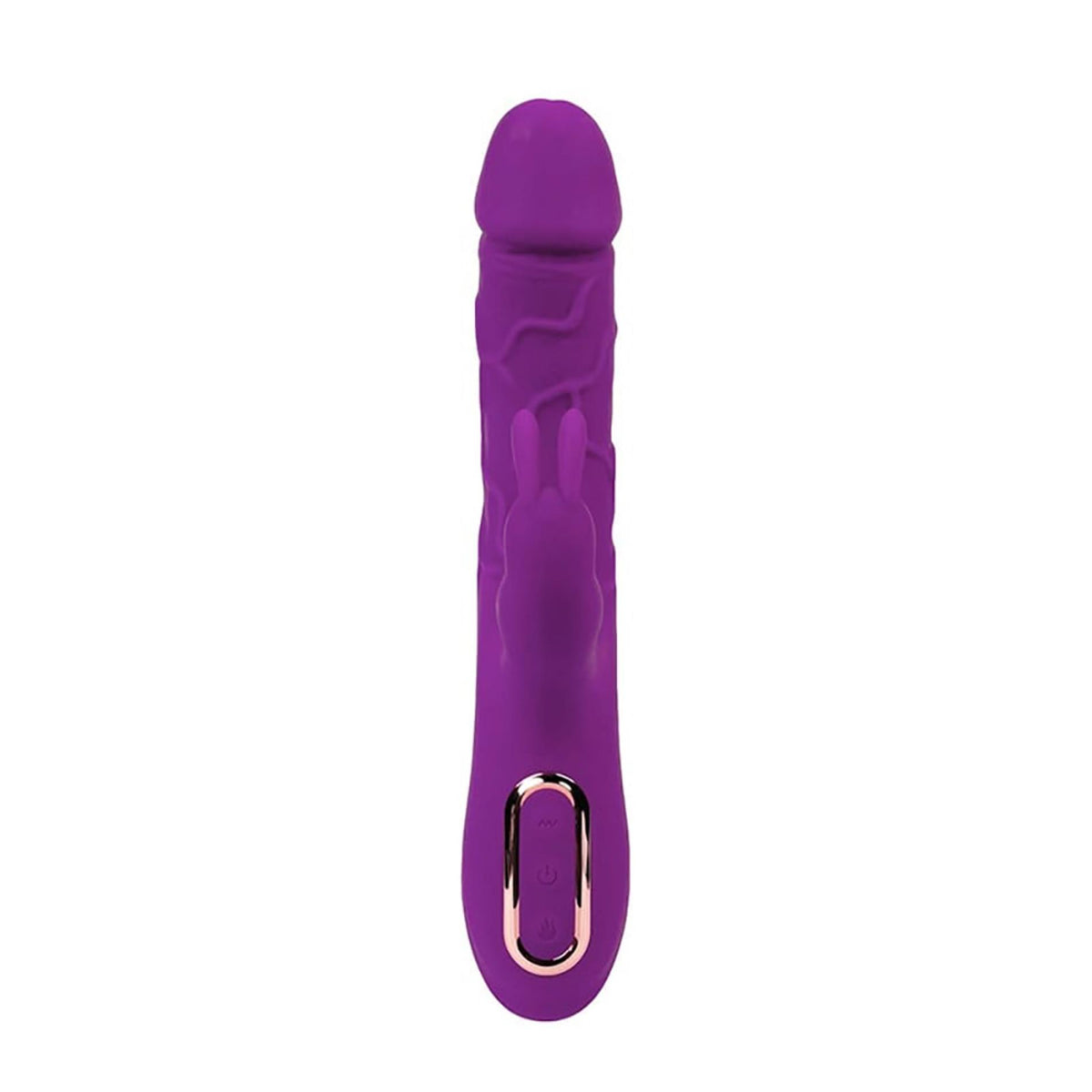 2-Wibrator króliczek Fantasy silikonowy grzanie 10 trybów USB 22 cm-2