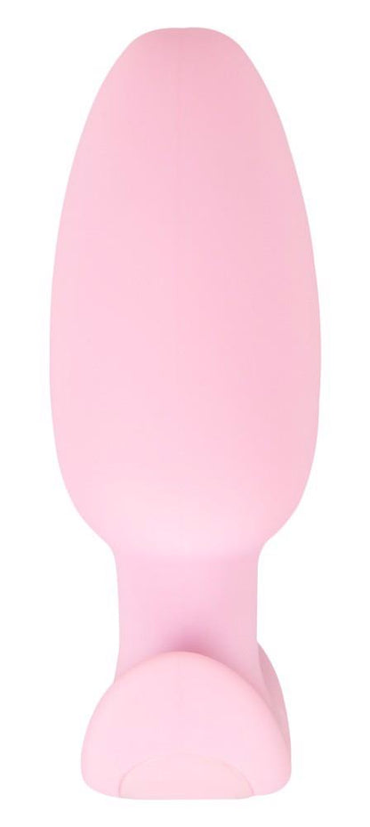7-Korek analny wibrujący Cuties silikonowy różowy USB 8 cm-7