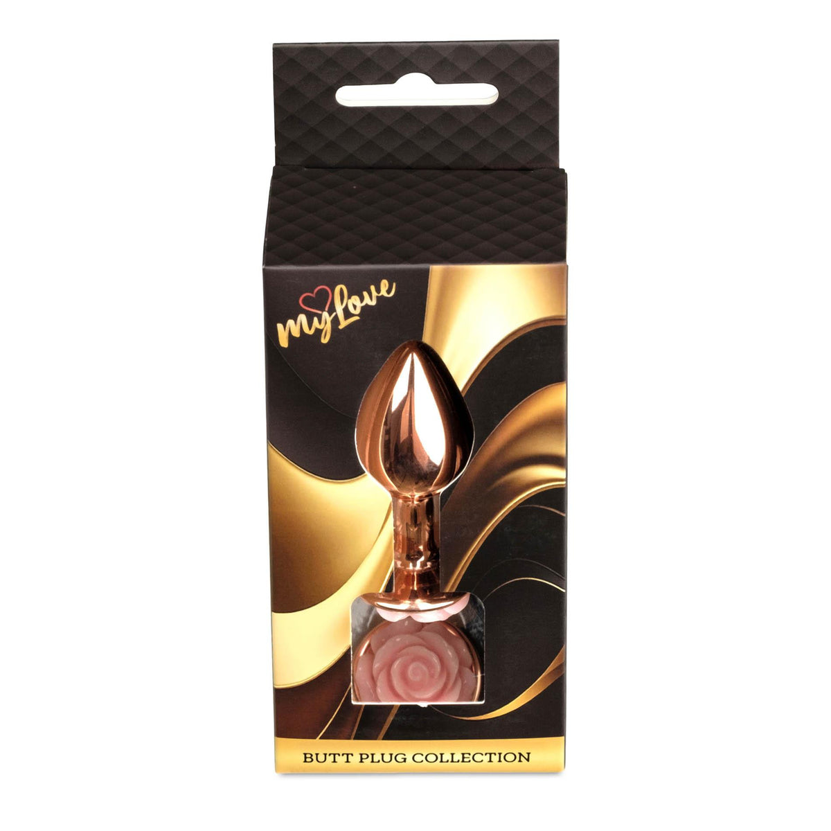 5-Biżuteria analna stalowa Rose Peach MyLove Toys 7 cm-5