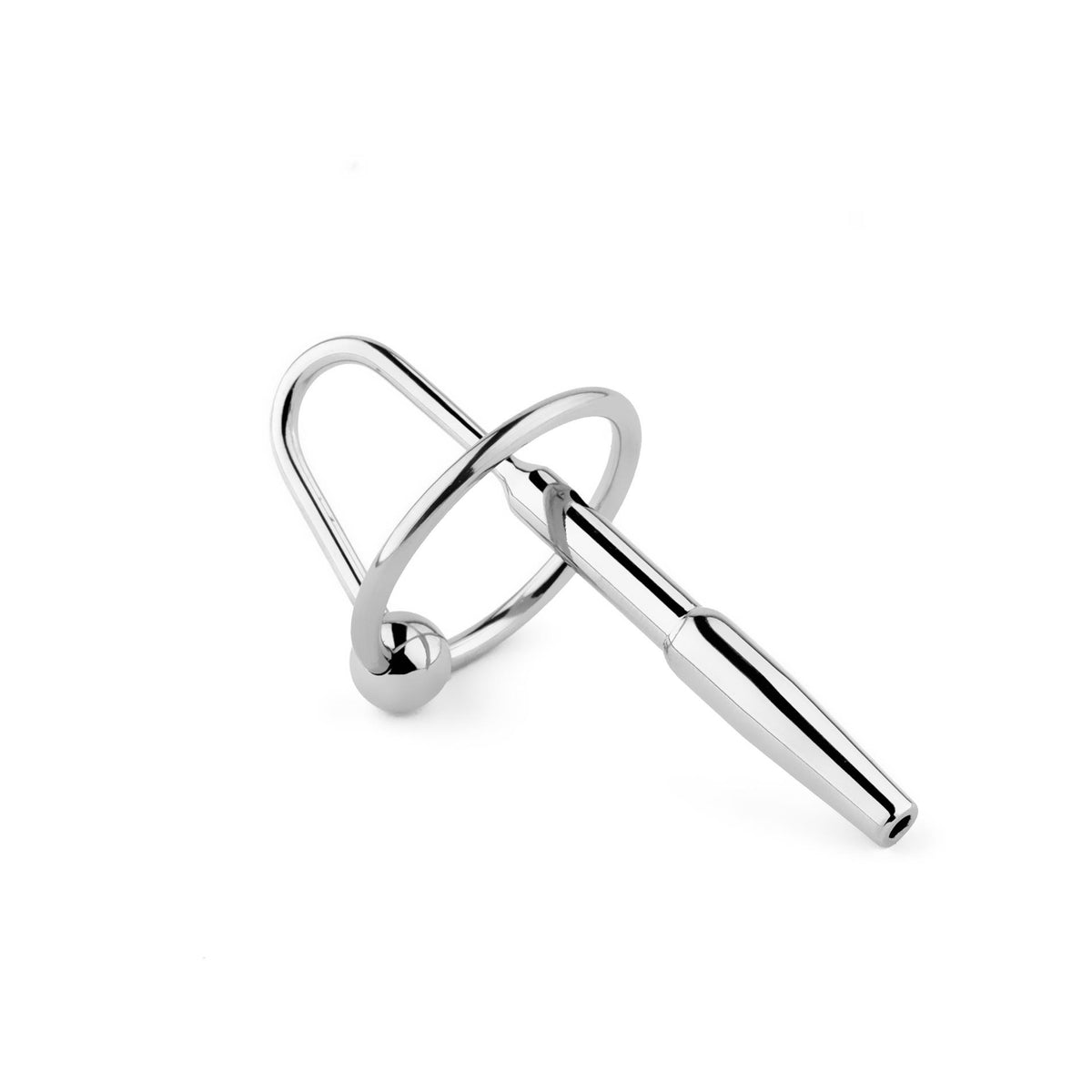 5-Metalowy plug do cewki ze stali nierdzewnej z pierścieniem 8 cm-5