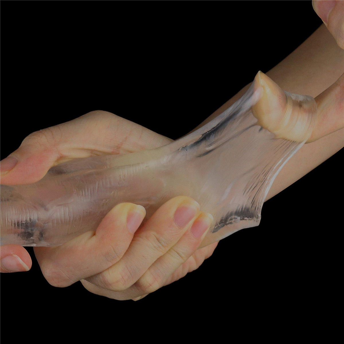 1-Flawless Clear Penis Sleeve Add 2''-1