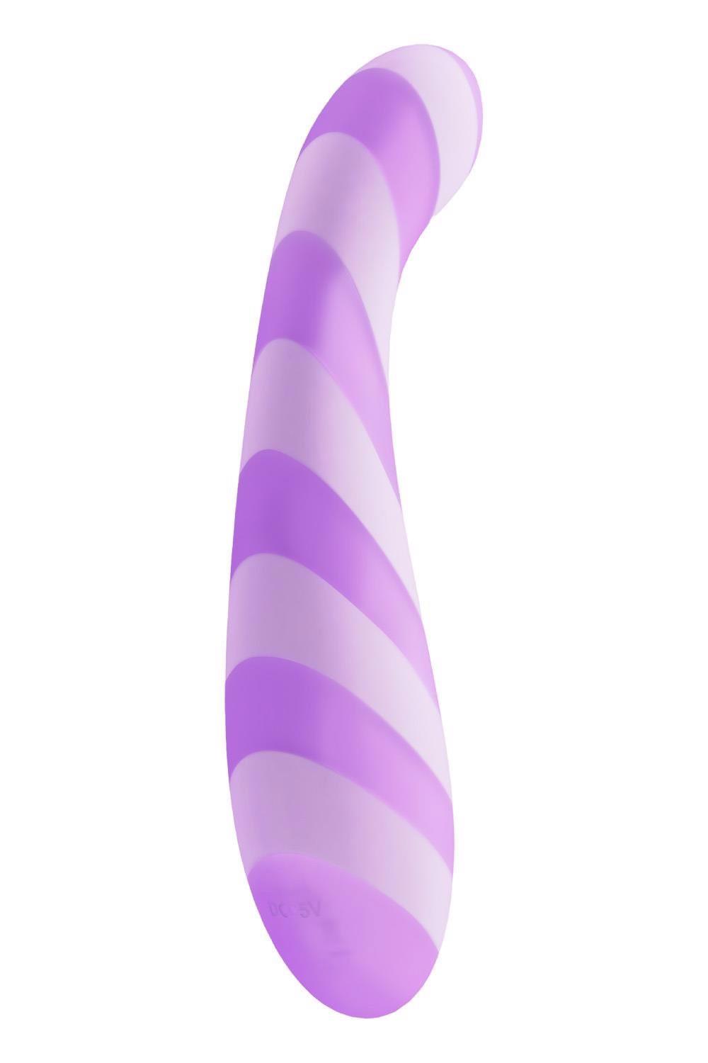 5-Wibrator punktu G Glitz Purple Pleasure fioletowy USB 15,7 cm-5