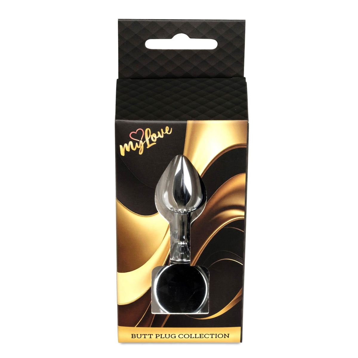 2-Korek analny srebrny MyLove Toys z diamentem 7 cm-2