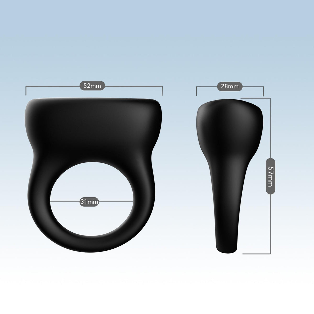 2-Pierścień wibrujący silikonowy B Series Joy czarny USB 9 funkcji-2