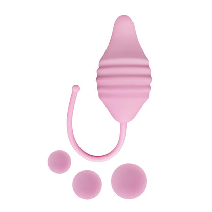 2-Kulki silikonowe Pelvix Femintimate różowe 6 cm-2