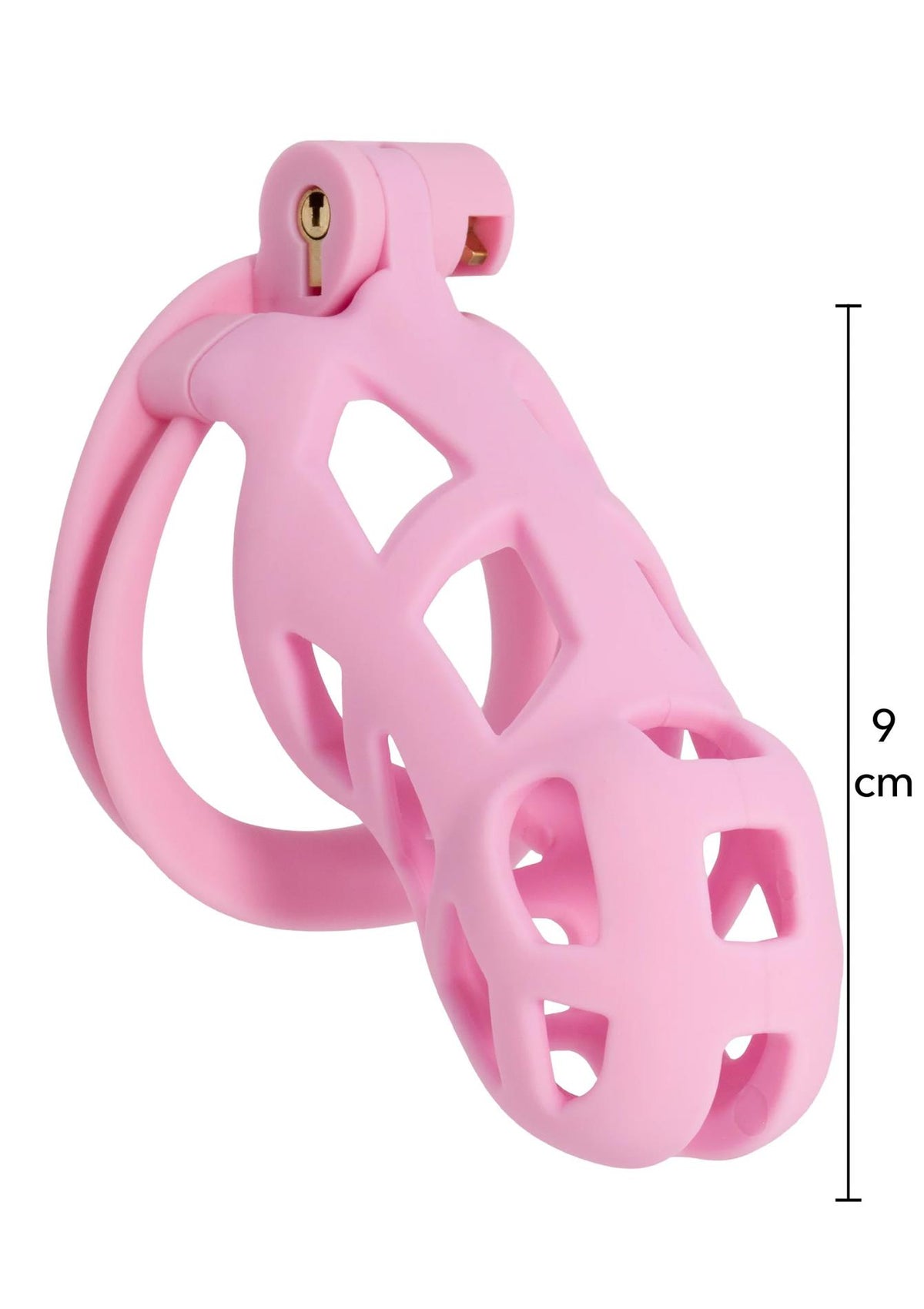 4-Klatka na penisa Penis Prison Hidden Desire różowa 11 cm-4