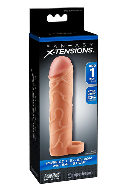 4-Przedłużka Fantasy Xtensions Perfect 2.5 cm z paskiem na jądra-4