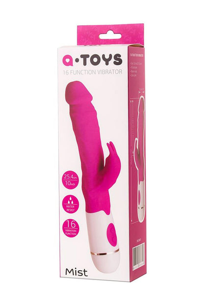 1-Wibrator króliczek Mist A-Toys silikonowy różowy 25 cm-1