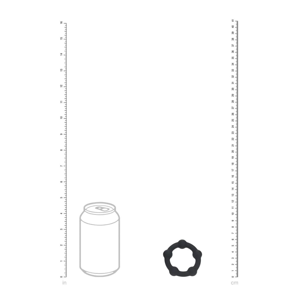4-Pierścień erekcyjny silikonowy koralikowy Levelz S 3cm czarny-4