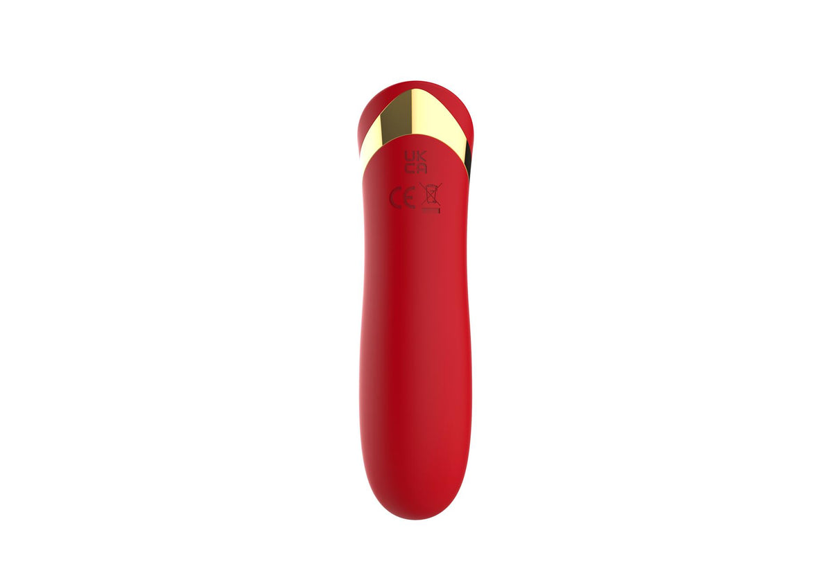 1-Wibrator szminkowy silikonowy czerwony B Series Cute USB 10 cm-1