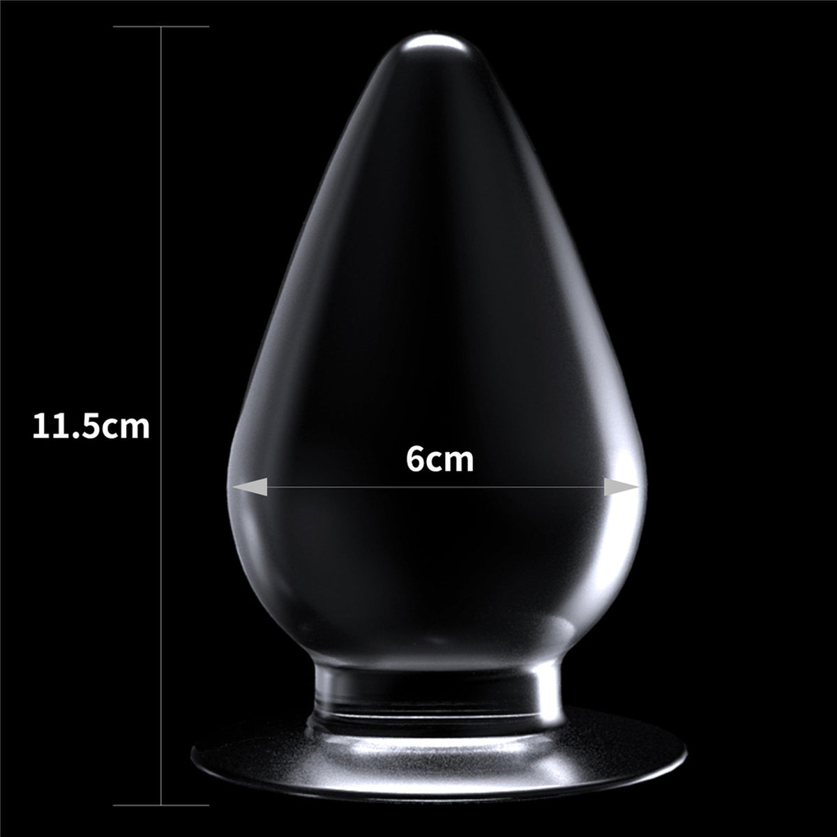 1-Flawless Clear Anal Plug 4.5''-1