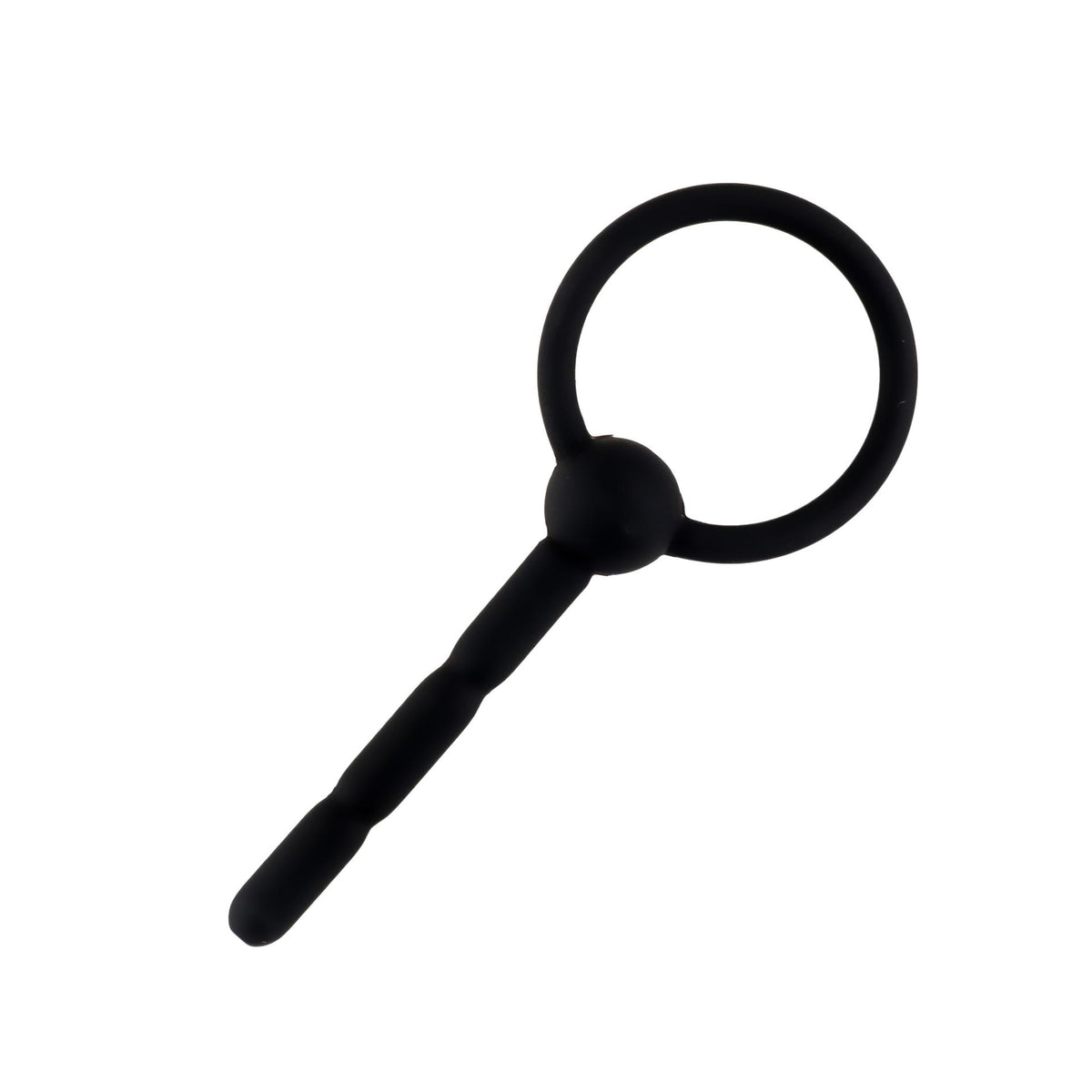 4-Silikonowy plug penisowy z kanałem HeavyFun 10,5 cm-4