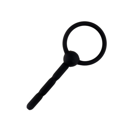 4-Silikonowy plug penisowy z kanałem HeavyFun 10,5 cm-4