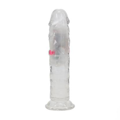 6-Wibrator LED RealRock przezroczysty TPE 16,5 cm-6