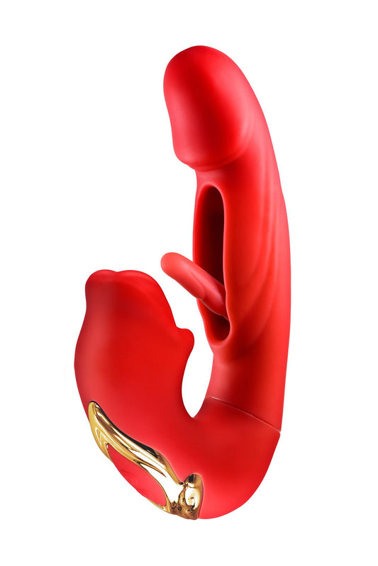 1-Wibrator króliczek Yoba Kissy 3w1 silikonowy USB 17,6 cm-1