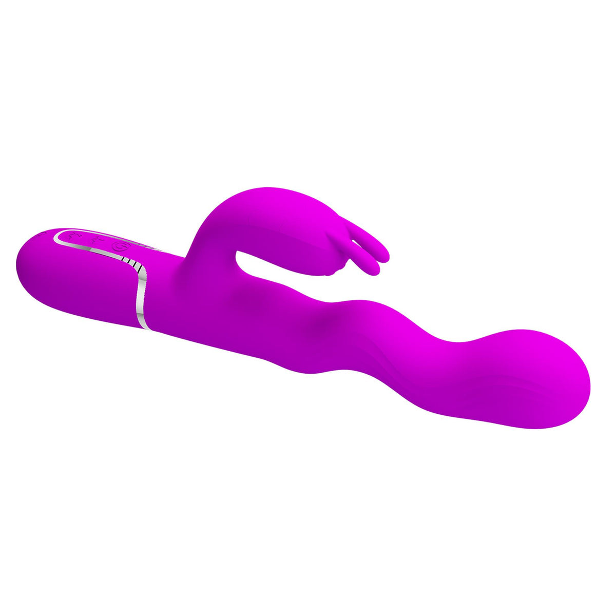 2-Wibrator króliczek falujący Pretty Love Laursen fioletowy USB-2