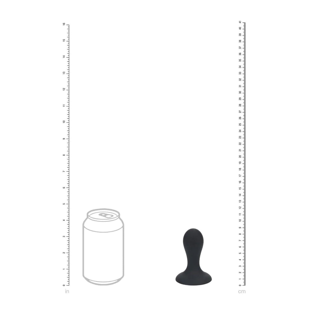3-Korek analny z grzechotką Levelz silikonowy S czarny 8,5 cm-3