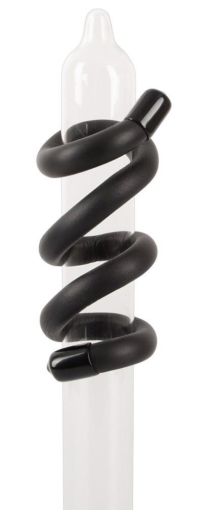 8-BK bendable cock & ball ring-8