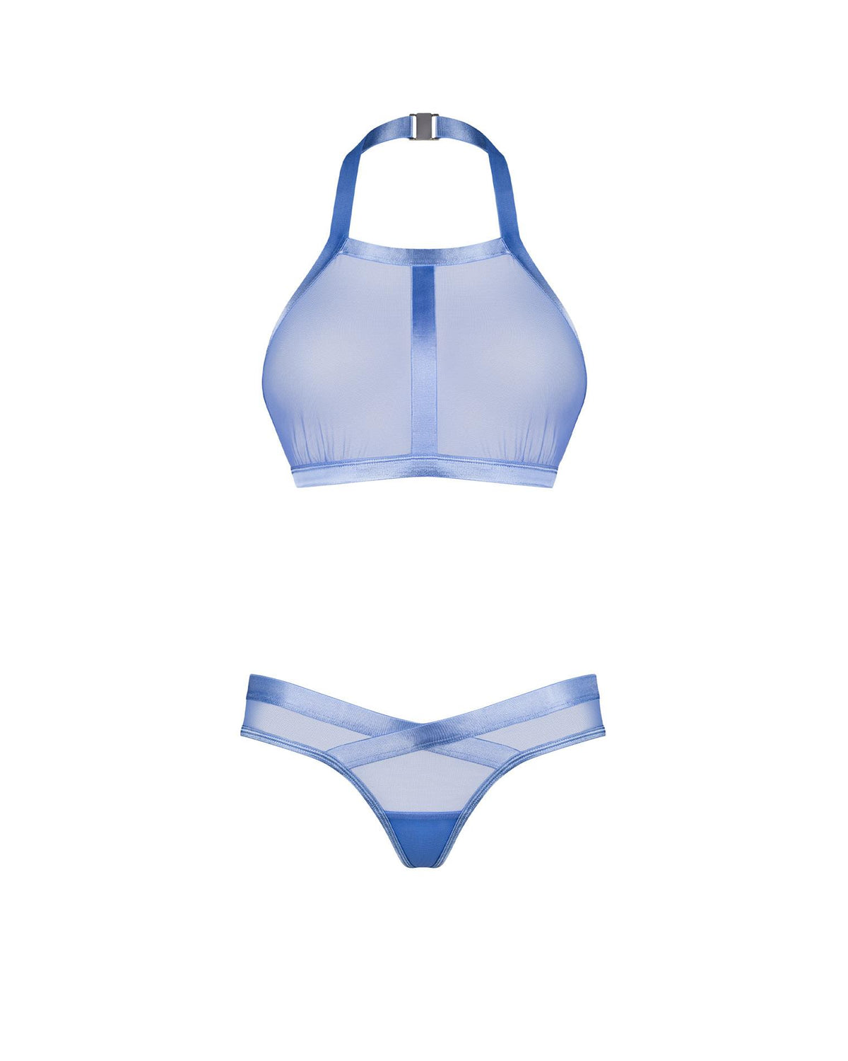 4-Błękitny top i asymetryczne stringi Obsessive XL/2XL-4