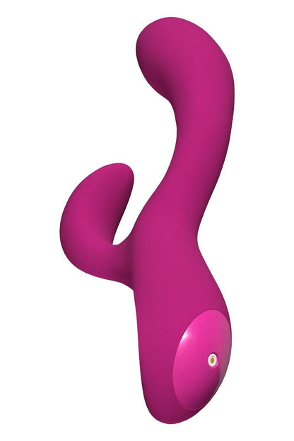 4-Wibrator króliczek Blush Quinn bordowy silikonowy USB 23 cm-4
