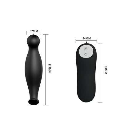 1-Korek analny wibrujący Pretty Love silikonowy 12 trybów 11.7 cm-1