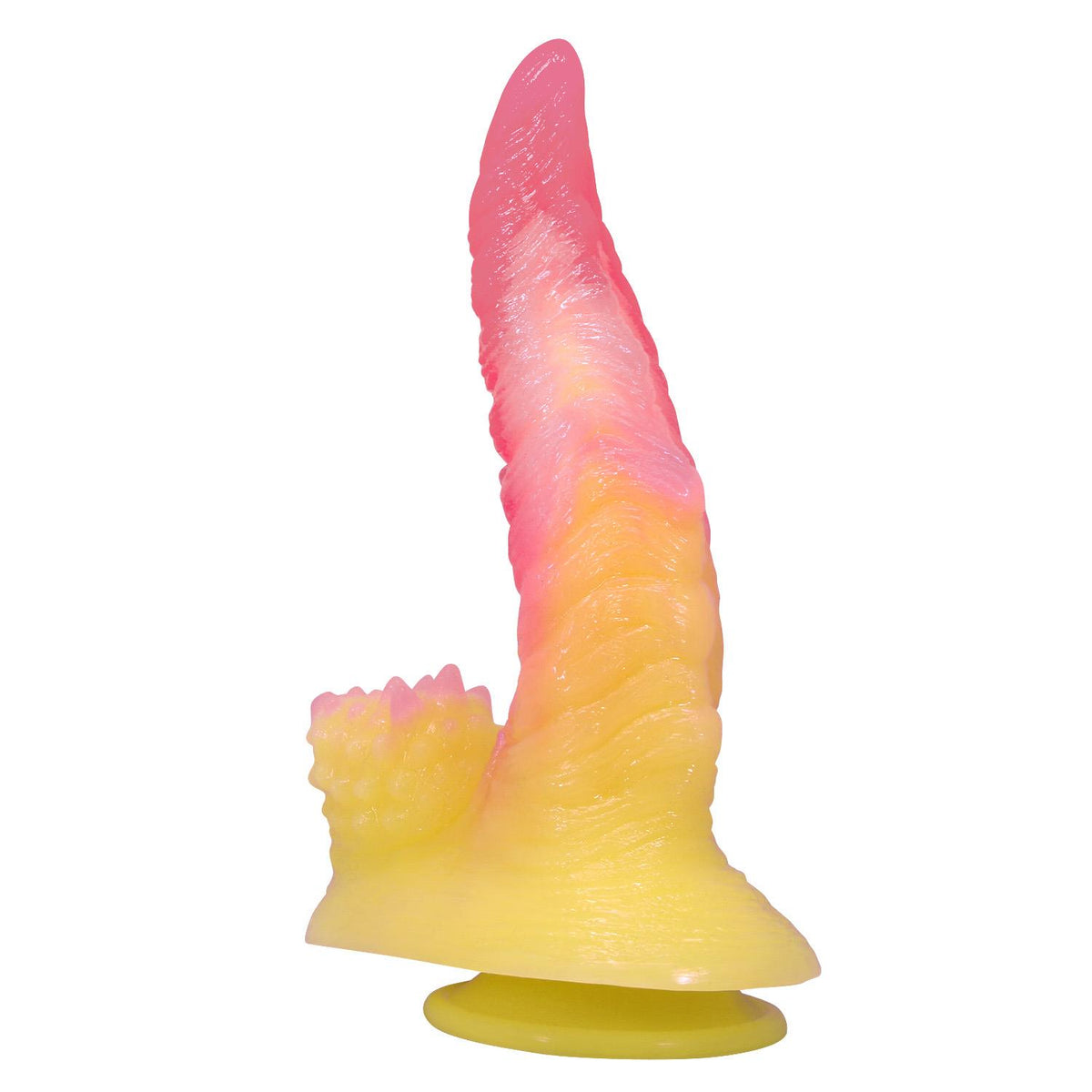 8-Dildo silikonowe żłobione Power Monsters Flamebeast 22,5 cm-8