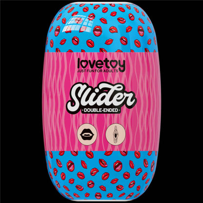 13-Masturbator dwustronny Lovetoy usta i pochwa z wibracjami-13