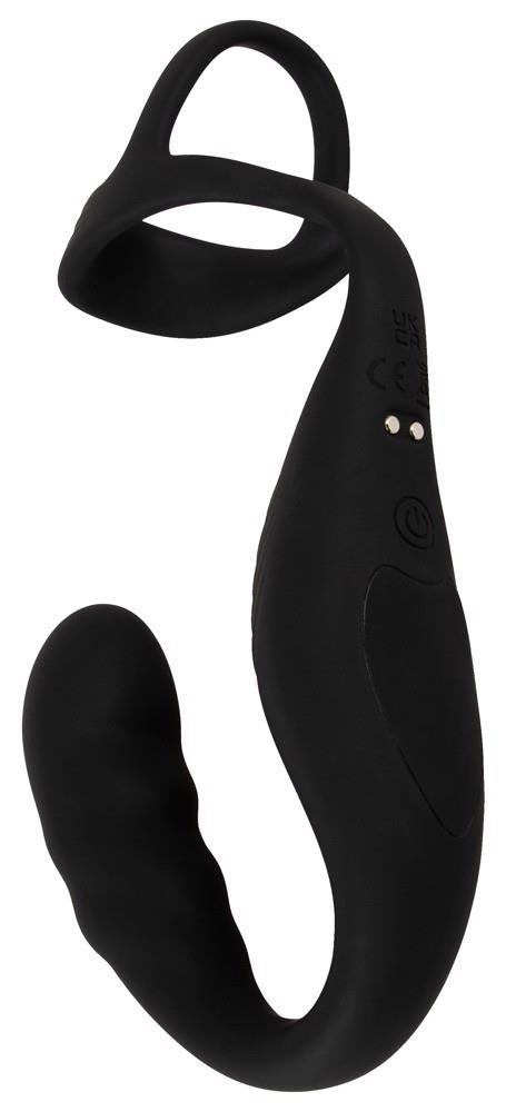 3-Pierścień erekcyjny Rebel z wibrującym korkiem prostaty USB-3
