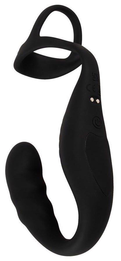 3-Pierścień erekcyjny Rebel z wibrującym korkiem prostaty USB-3
