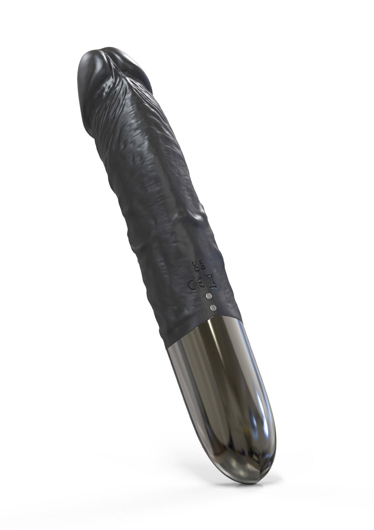 5-Wibrator analny Hidden Desire silikonowy 24,5 cm czarny 12 trybów-5