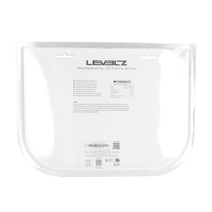 2-Żebrowany korek analny pompowany silikonowy Levelz by Shots czarny 5 cm-2