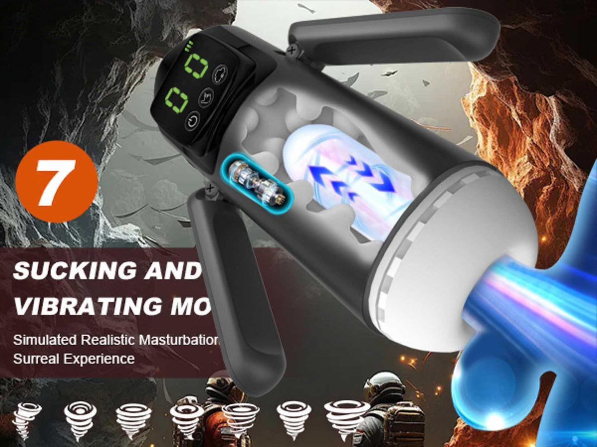 4-Masturbator 7 funkcji ssania i wibracji B Series Fox booster USB-4