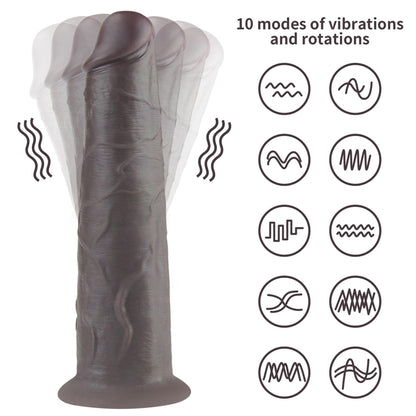 5-Dildo realistyczne dwuwarstwowe Lovetoy 20 cm obrotowe USB-5