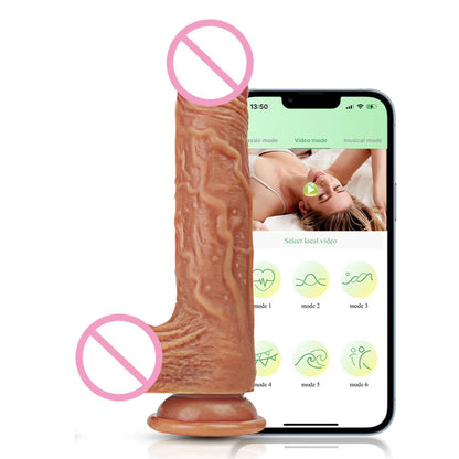 5-Wibrator realistyczny Lovesecret Premium z aplikacją 21.5 cm-5