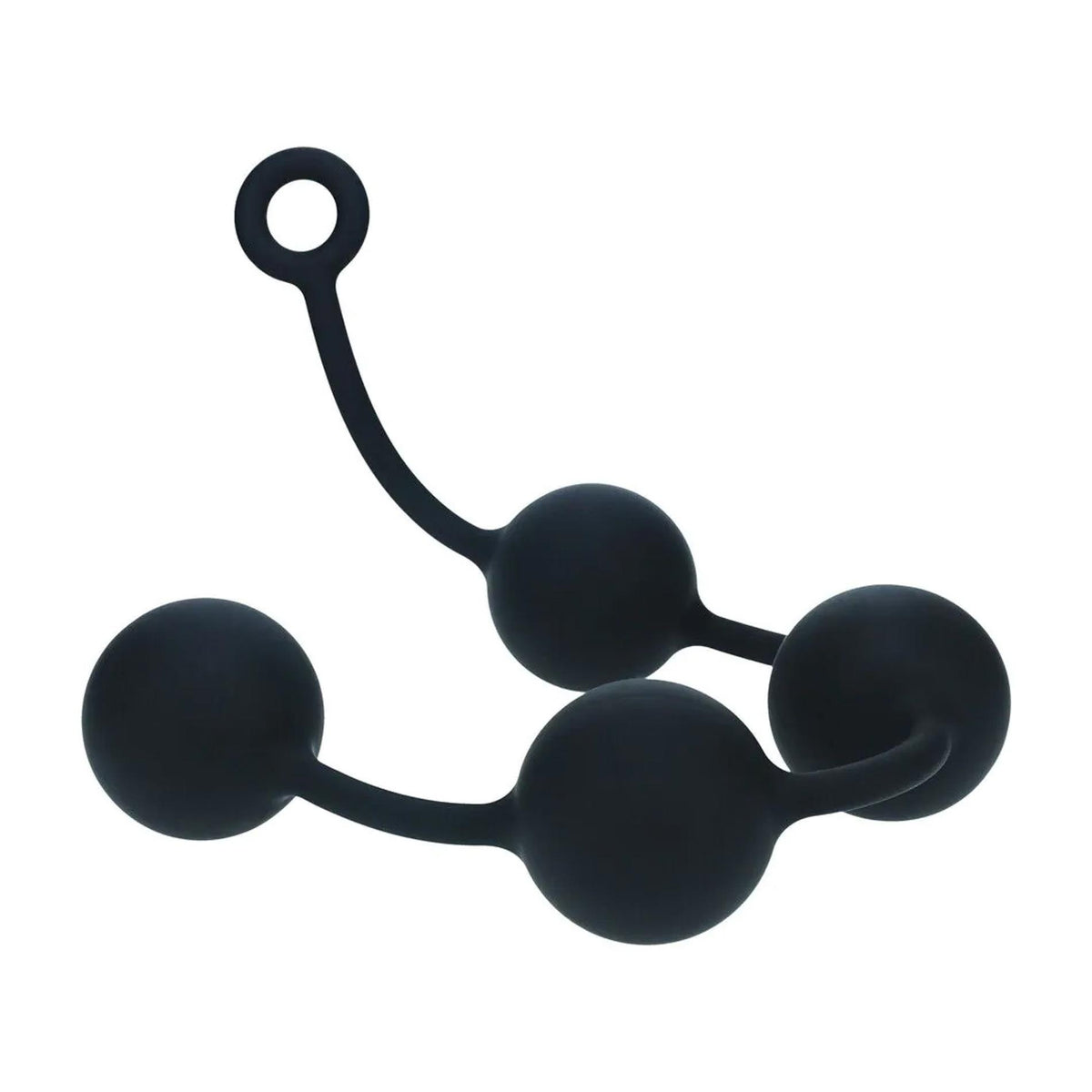 1-Kulki analne silikonowe Levelz XXL 6 cm czarny-1