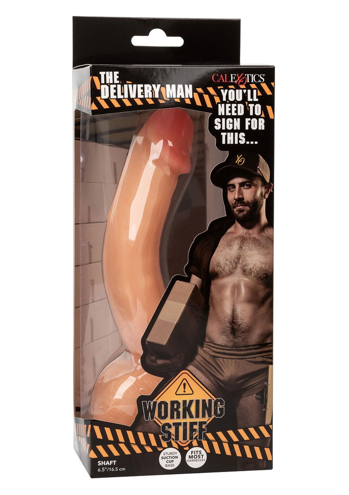 5-Dildo realistyczne Working Stiff The Delivery Man jasny odcień skóry-5