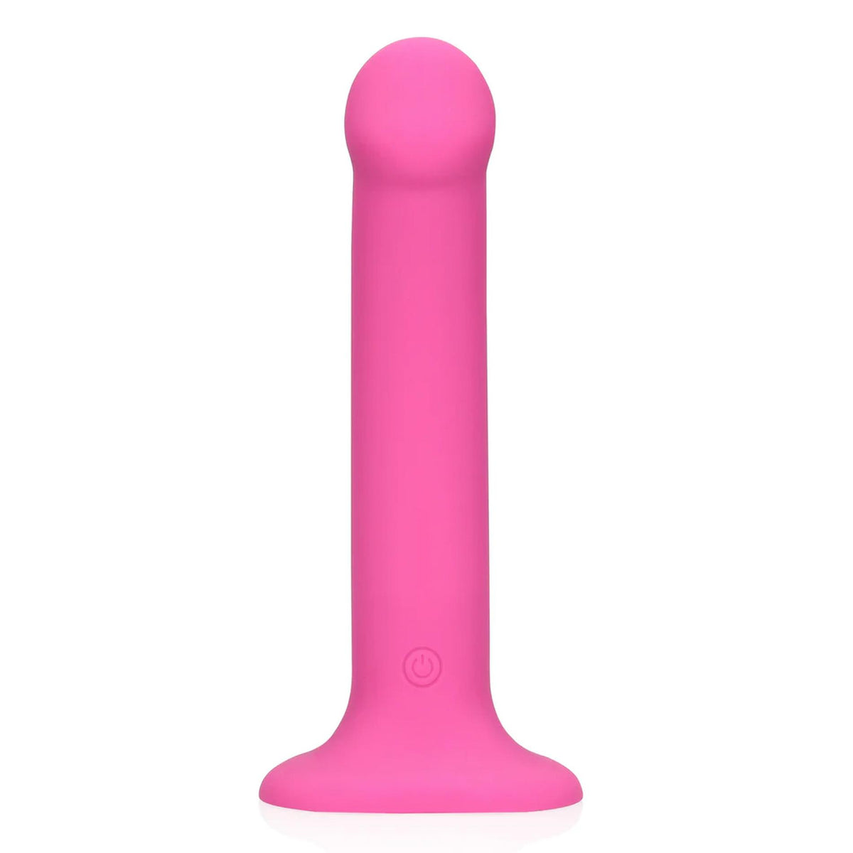 7-Wibrator dildo silikonowy Loveline różowy 18 cm-7