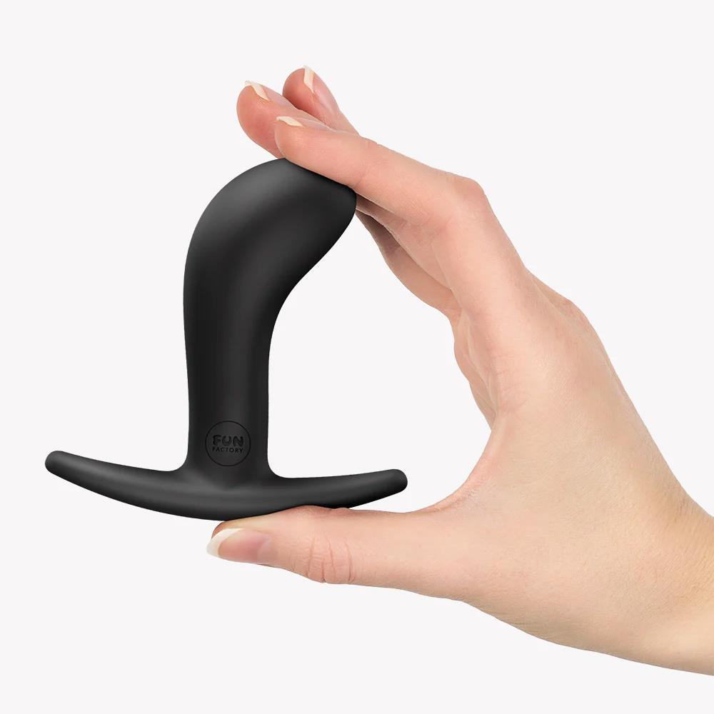 7-Korek analny silikonowy Fun Factory Bootie M czarny 9,3 cm-7