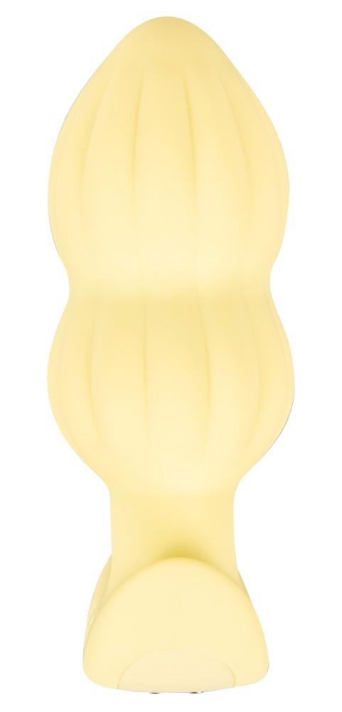 1-Plug wibrujący Cuties żółty silikonowy 7 trybów USB 8 cm-1