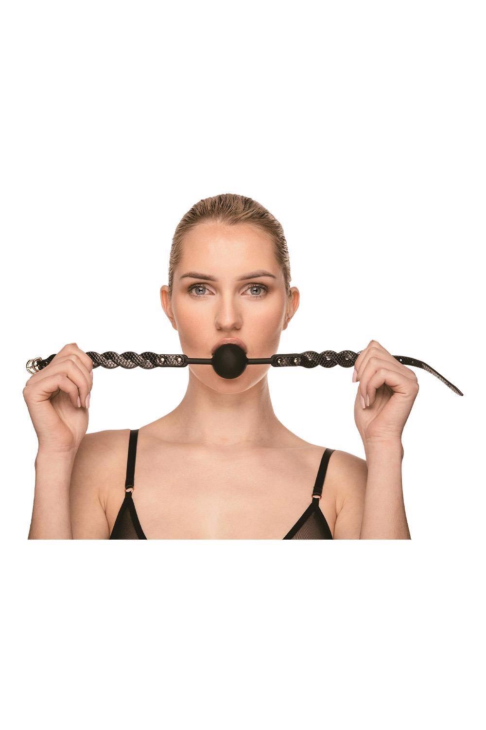 3-Knebel pleciony Moonlight Guilty Pleasure czarny-3