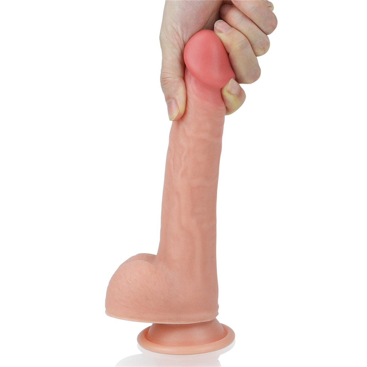 4-8'' Dual layered Platinum Silicone Cock-4