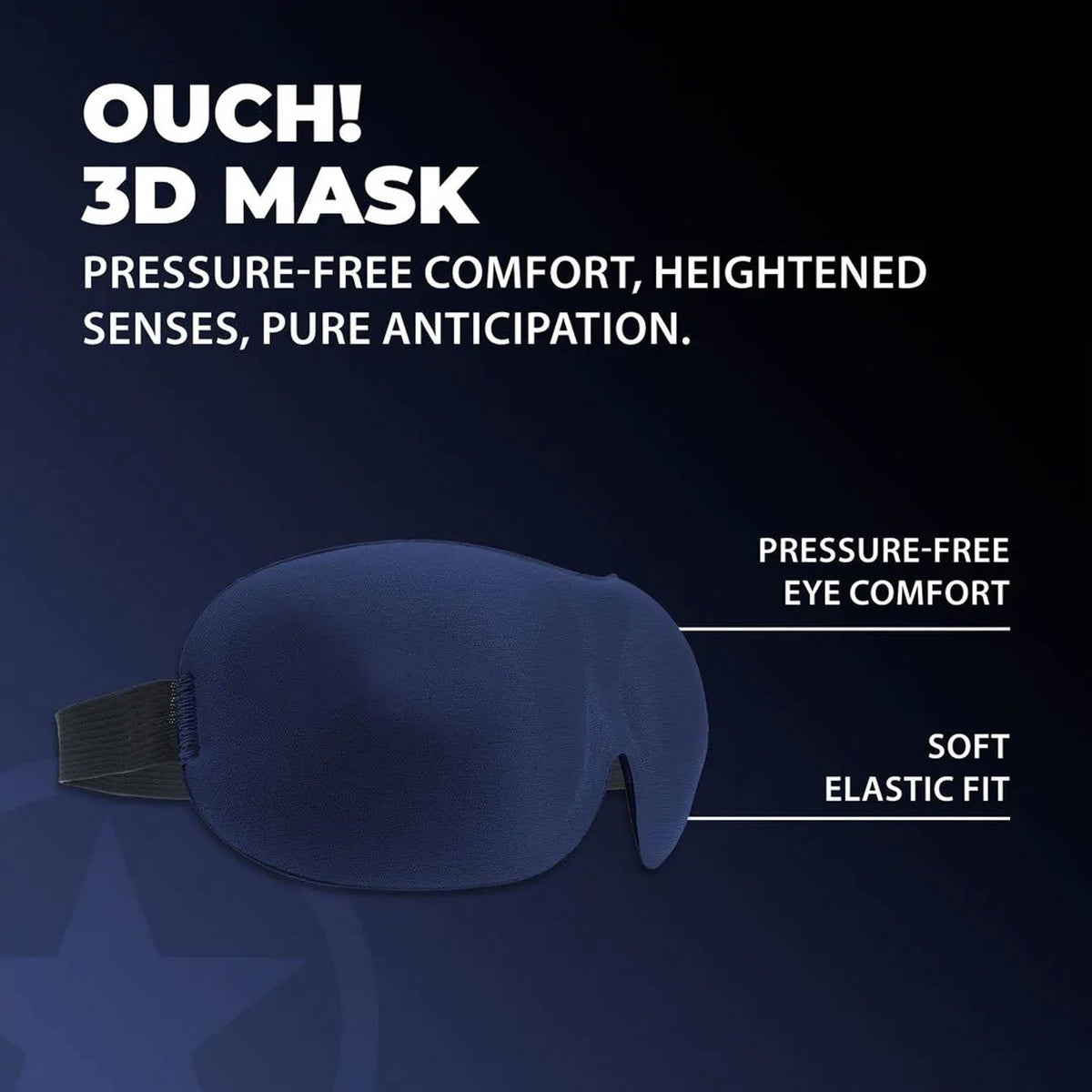 3-Opaska na oczy 3D Ouch granatowa-3