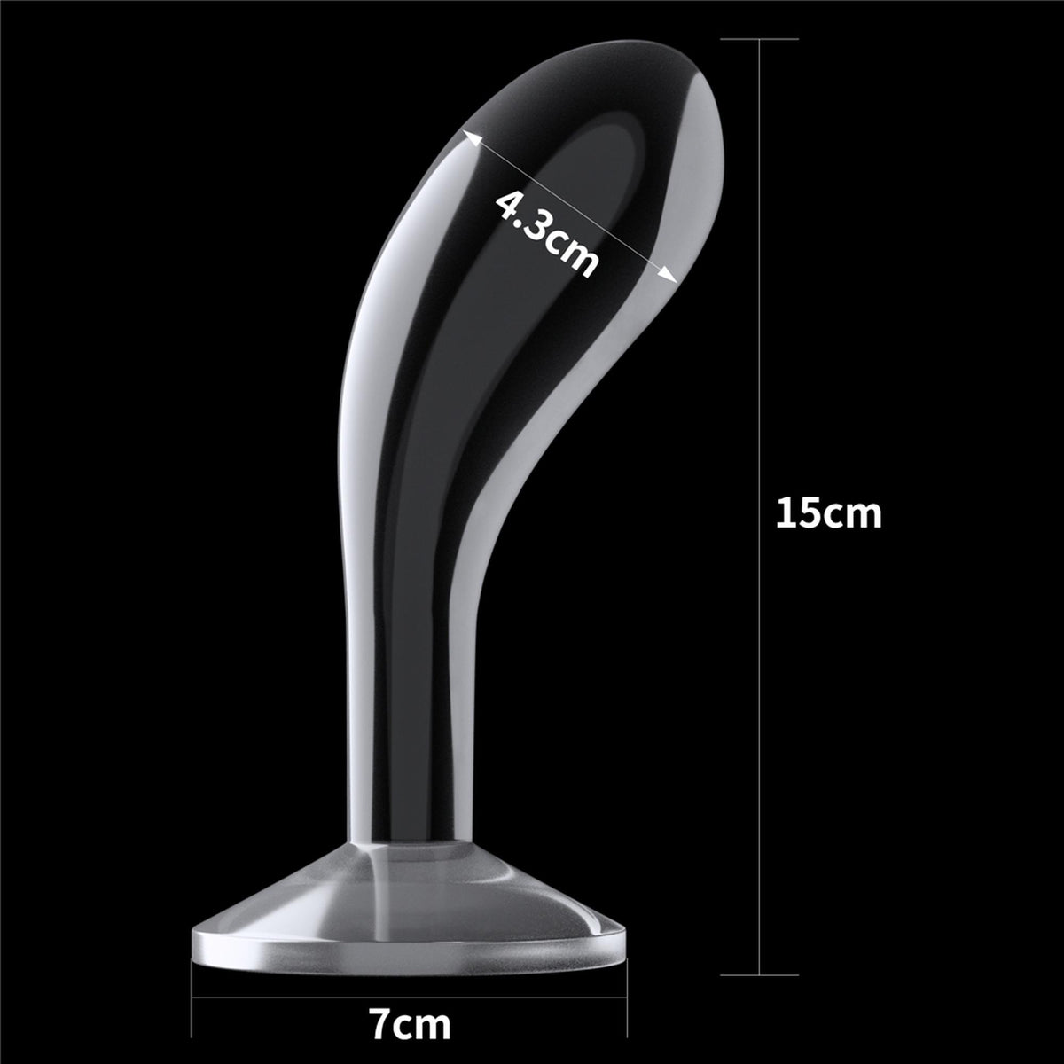 4-Flawless Clear Prostate Plug 6.0''-4