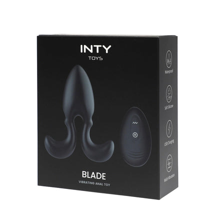 2-Wibrator analny INTY Toys Blade silikonowy USB z pilotem-2