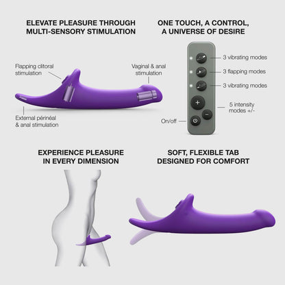 1-Dildo multiorgazmiczne Strap on me fioletowe S-1